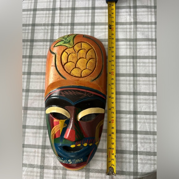 1980’s F.Fabious hand carved wooden Mask - Picture 5 of 6